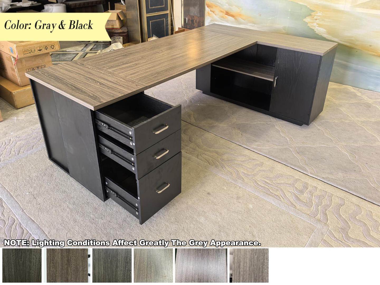 美品 LaVieNS350/GAB【office】 Amazon.com: Tribesigns 85.8-Inch L-Shaped Executive Office Desk